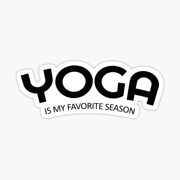 funny yoga quote yoga quotes Sticker for Sale by WangsArt