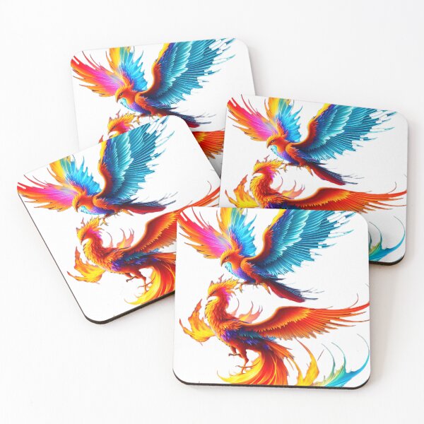 Item preview, Colorful beautiful phoenix on fire designed and sold by vijayp127p.