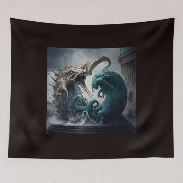 Item preview, Kraken and Cthulhu Clash designed and sold by SteampunkPlaza.