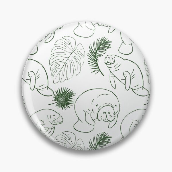 Item preview, Manatee Monstera in Green and White  designed and sold by BissyCollective.