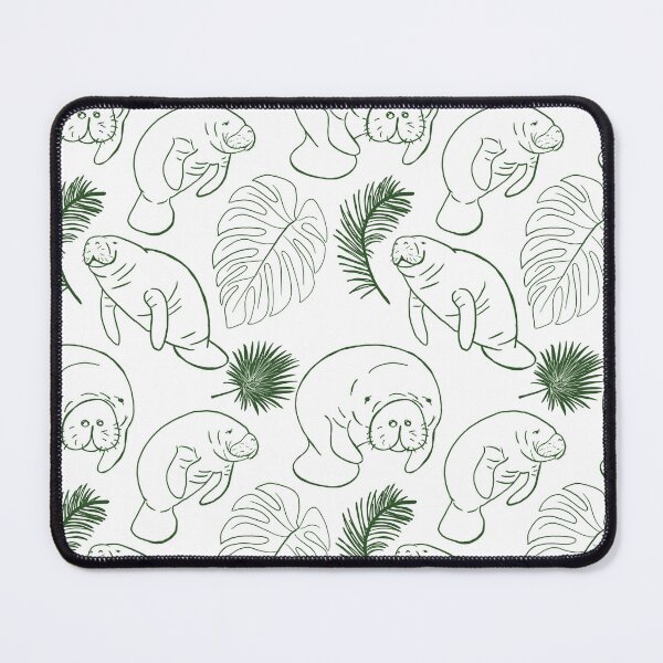 Item preview, Manatee Monstera in Green and White  designed and sold by BissyCollective.