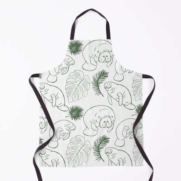 Item preview, Manatee Monstera in Green and White designed and sold by BissyCollective.
