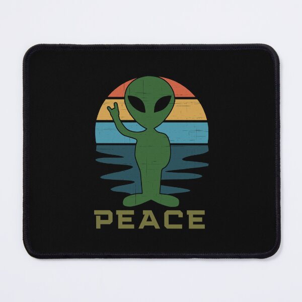 Item preview, Retro Alien Ufo Peace Hand Sign Gift Fan designed and sold by MyhreSigve.