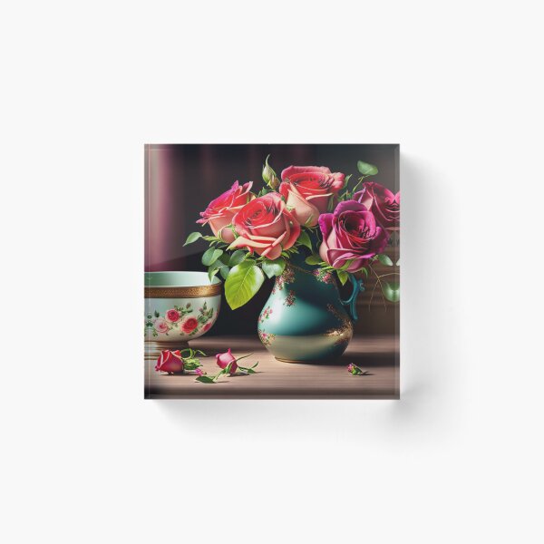 Item preview, Roses and Porcelain: A Still Life designed and sold by Adorations.