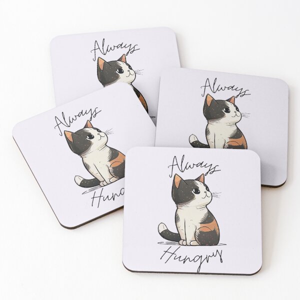 Item preview, Always Hungry Cute Kitty Cat Pet designed and sold by BotanicalWoe.