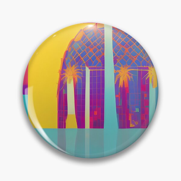 Artikelvorschau, Abstrakte Interpretation von Barcelona in lebendigen Farben entworfen und verkauft von Gemini Maison Print.