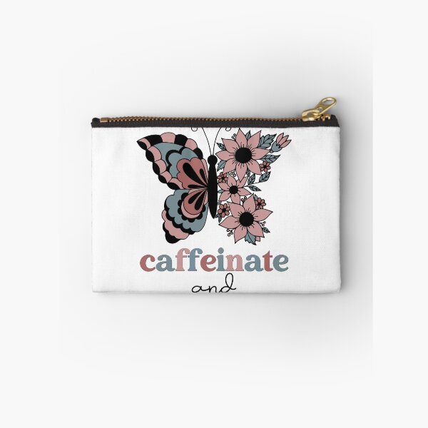 Item preview, Caffeinate and Advocate Graphic For Teacher Or Nurse Gift With Retro Boho Butterfly designed and sold by mysticblvd.