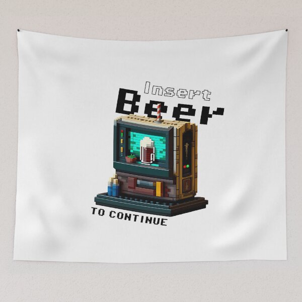 Item preview, Insert Beer To Continue designed and sold by the8-bitguy.