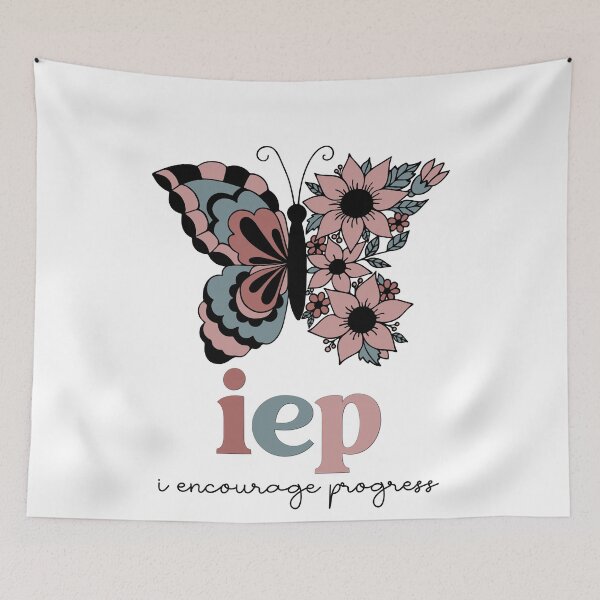 Item preview, I Encourage Progress Graphic For Teacher Or Nurse Gift With Retro Boho Butterfly designed and sold by mysticblvd.