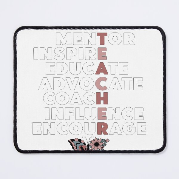 Item preview, Inspirational Teacher Graphic For Teacher Gift With Retro Boho Butterfly designed and sold by mysticblvd.