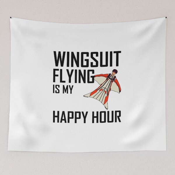Item preview, Wingsuit flying Base Jumping Skydiving Wingsuiting designed and sold by TastefulTees.