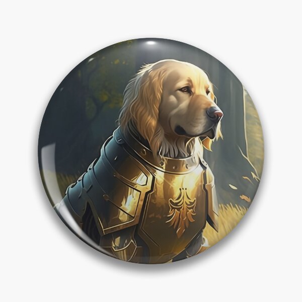 Item preview, Golden Paladin: The Loyal Defender-Paladin Dog Class Dungeons and Dragons (D&D) designed and sold by PandaCreates.