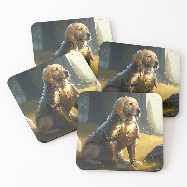 Item preview, Golden Paladin: The Loyal Defender-Paladin Dog Class Dungeons and Dragons (D&D) designed and sold by PandaCreates.