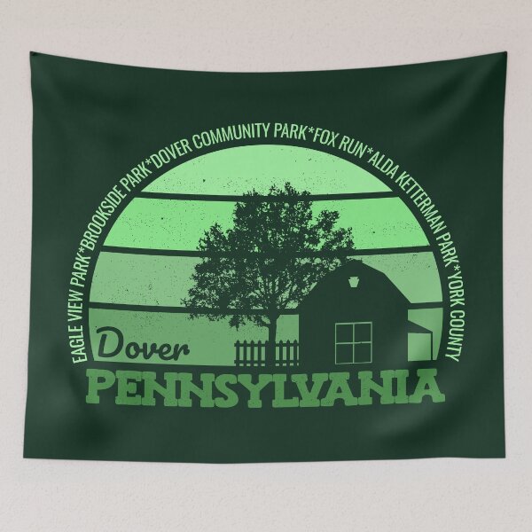 Item preview, Dover Pennsylvania Sunset Retro Vintage Local Pride Logo designed and sold by CRHPOD20.