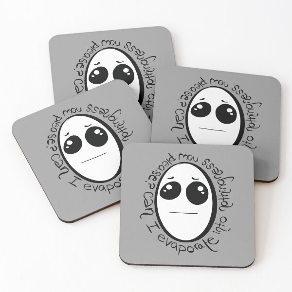 Item preview, Sad Meme, Can I Evaporate into Nothingness Now Please? Health and Depression Support designed and sold by 10pmCreations.