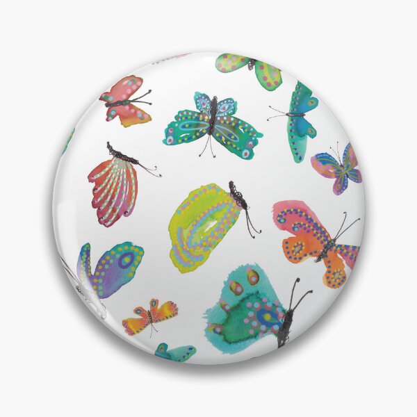 Item preview, Vibrant Whimsical Butterflies in Watercolor designed and sold by Cherie Lidbury.