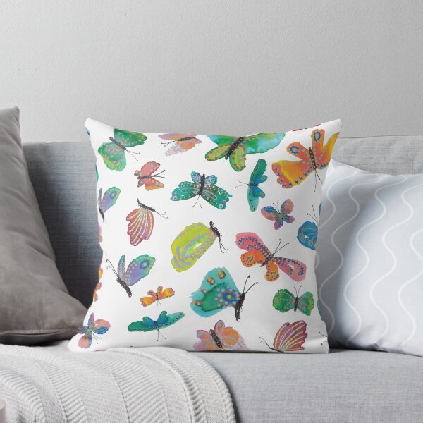 Item preview, Vibrant Whimsical Butterflies in Watercolor designed and sold by Cherie Lidbury.