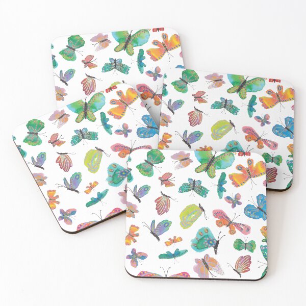 Item preview, Vibrant Whimsical Butterflies in Watercolor designed and sold by Cherie Lidbury.