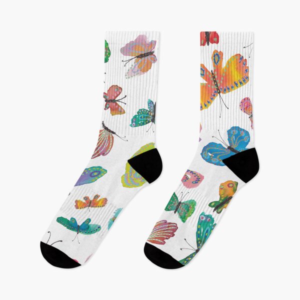 Item preview, Vibrant Whimsical Butterflies in Watercolor designed and sold by Cherie Lidbury.