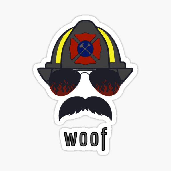Artikel-Vorschau von Feuerwehrmann, Wuff, designt und verkauft von SpruceGooseCo.