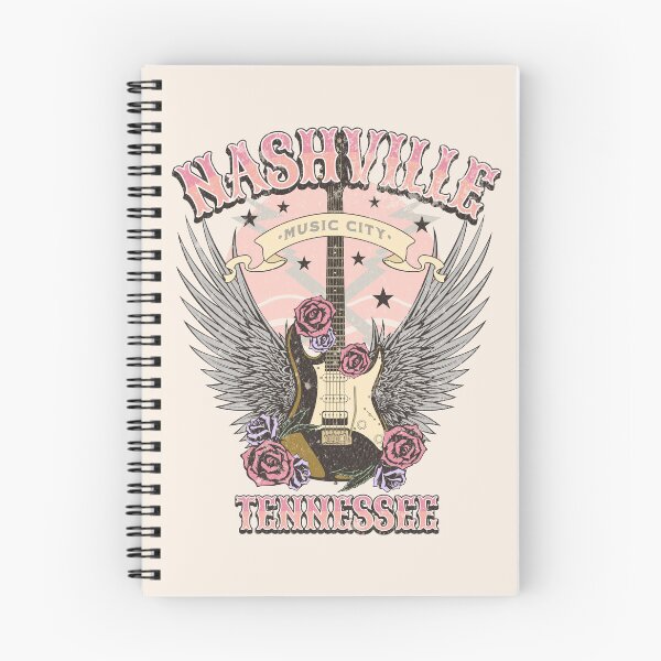 Item preview, Vintage Nashville Tennessee Guitarra y rosas Ciudad de la música country designed and sold by PUFFYP.