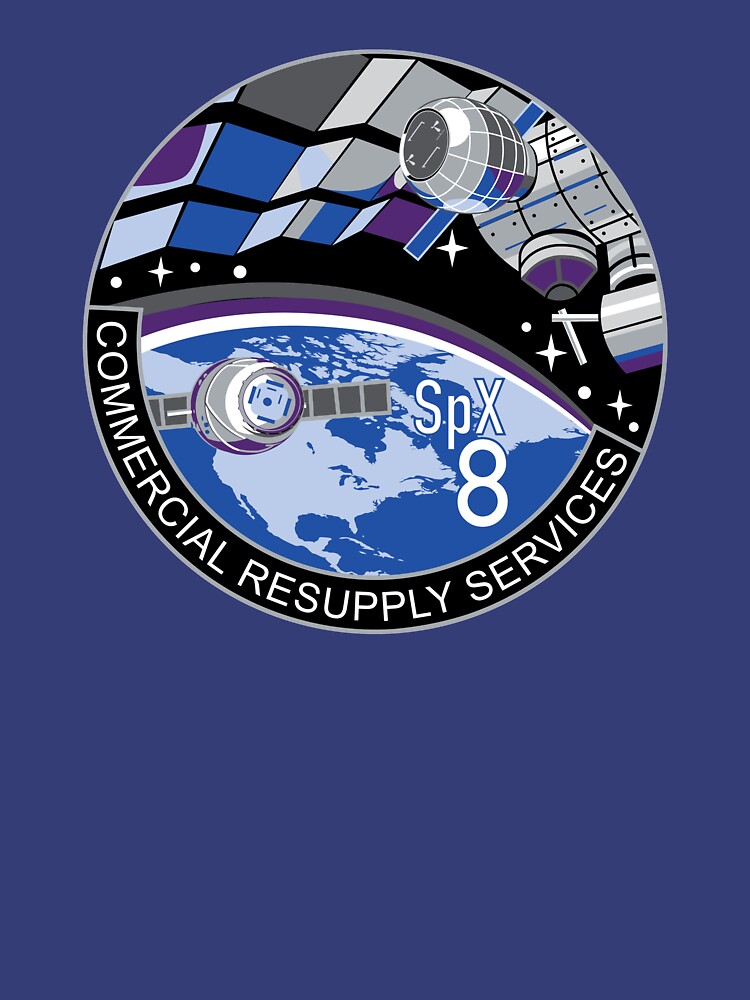 "NASA/SpaceX Commercial Resupply Services CRS-8 (SpX-8) Mission Patch ...