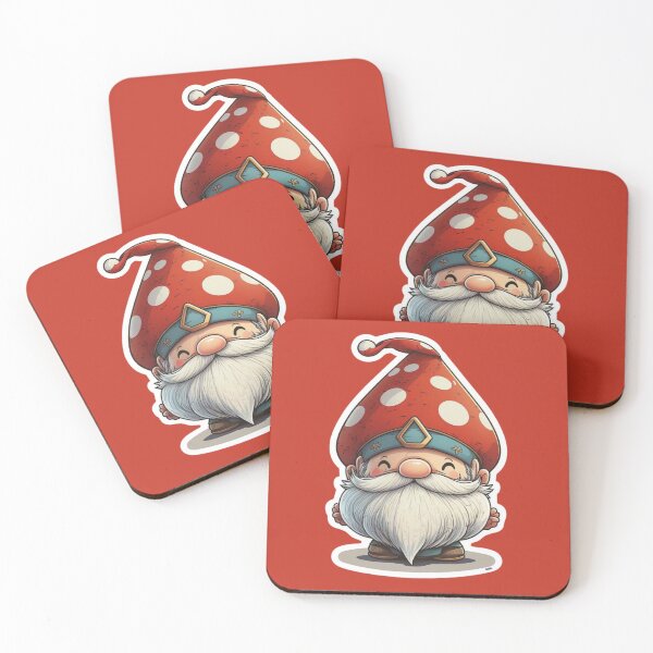 Item preview, Friendly Gnome with Big Toadstool Hat designed and sold by kfir marco.