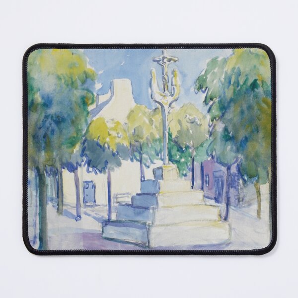 Item preview, Village Square with Cross No. 1 by Emily Carr designed and sold by TheRedVineyard.