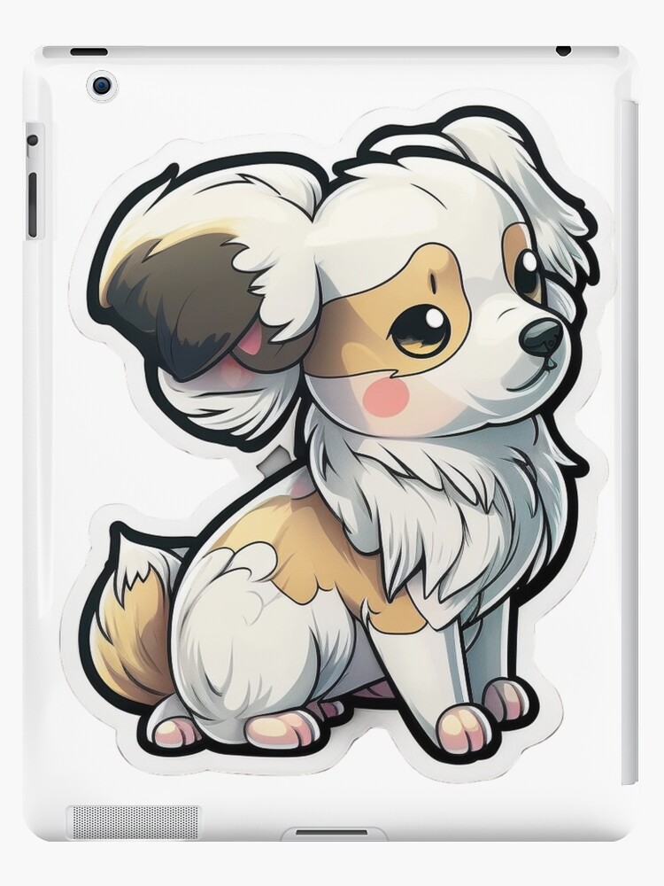 Cute Dog Cartoon Sticker in Pokemon Style \