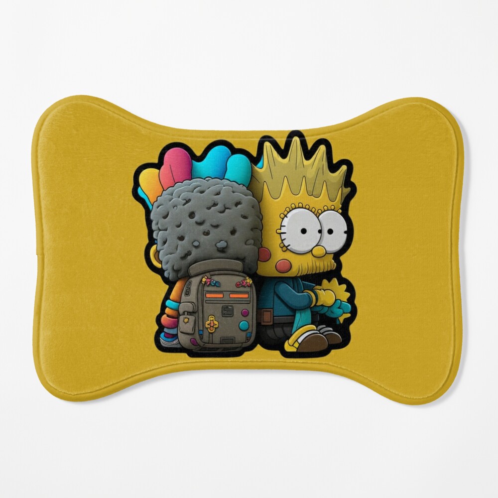 SpongeBart Kaws Backpack - Takashi Murakami Style Sticker for Sale by kfir  marco