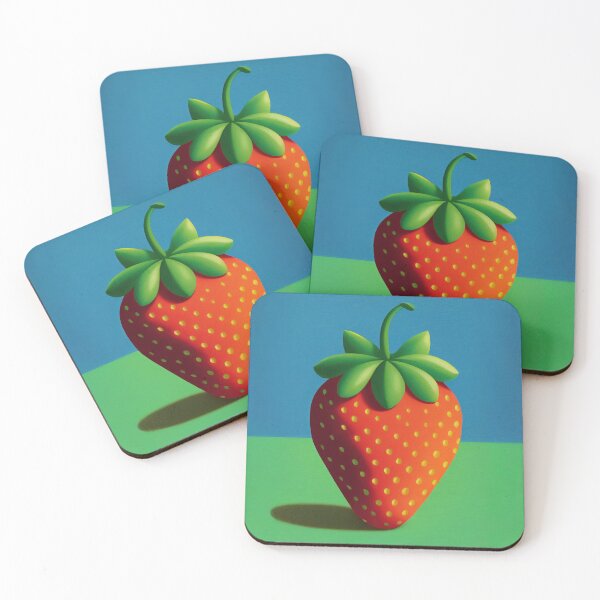 Item preview, Strawberry Delight nº 01 - digital painting of a strawberry designed and sold by Futuristicas.