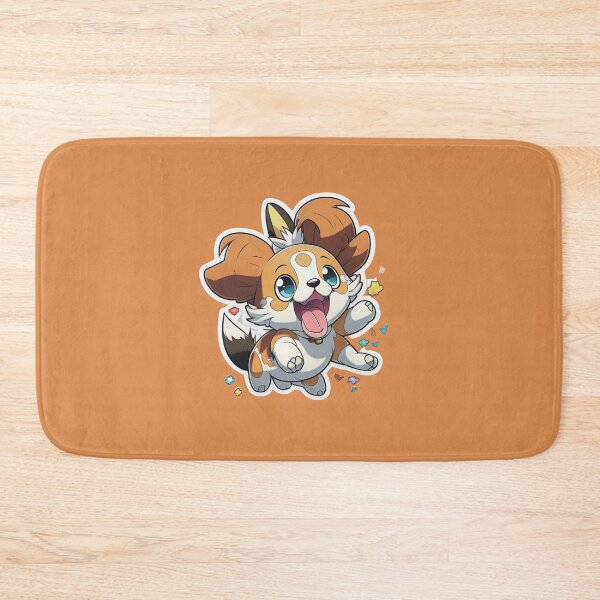 Artikelvorschau, Glücklich lächelnder Hund - Pokemon Art Style Aufkleber entworfen und verkauft von kfir marco.