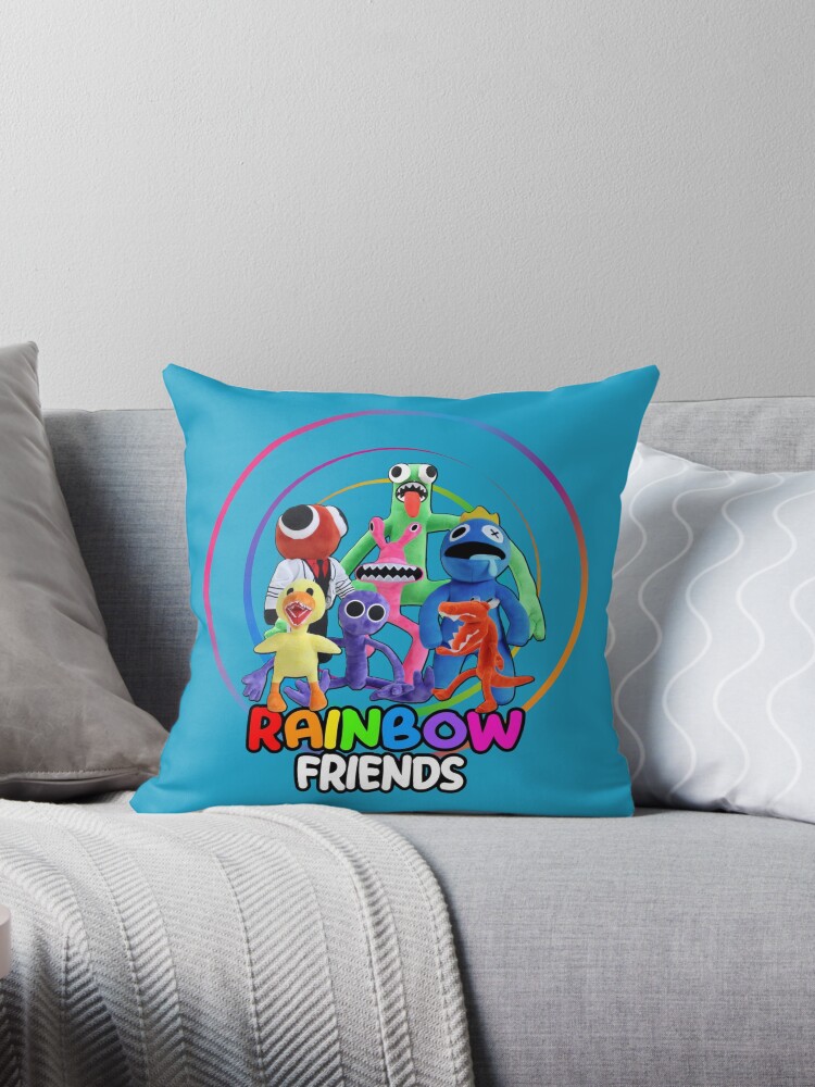 BLUE FACE Rainbow Friends. Blue Roblox Rainbow Friends Characters, roblox,  video game. Halloween Throw Pillow for Sale by Mycutedesings-1