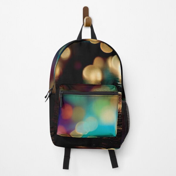 Item preview, a blurry photo of some lights reflecting off of the water designed and sold by DesignAtYO.