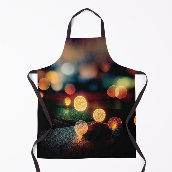 Item preview, a blurry photo of a street with a lot of lights designed and sold by DesignAtYO.