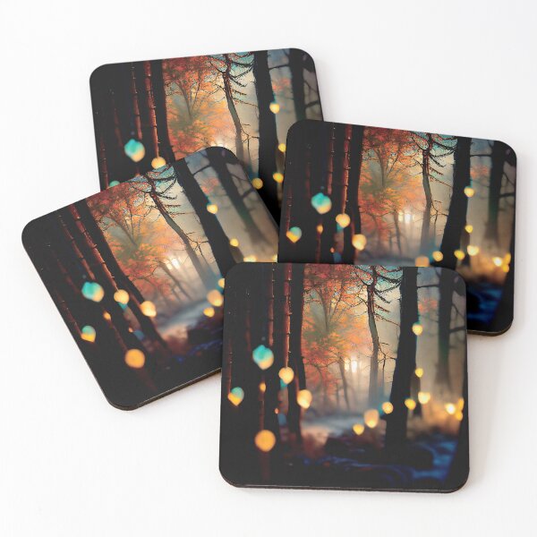 Item preview, a forest filled with lots of lights and lots of trees designed and sold by DesignAtYO.