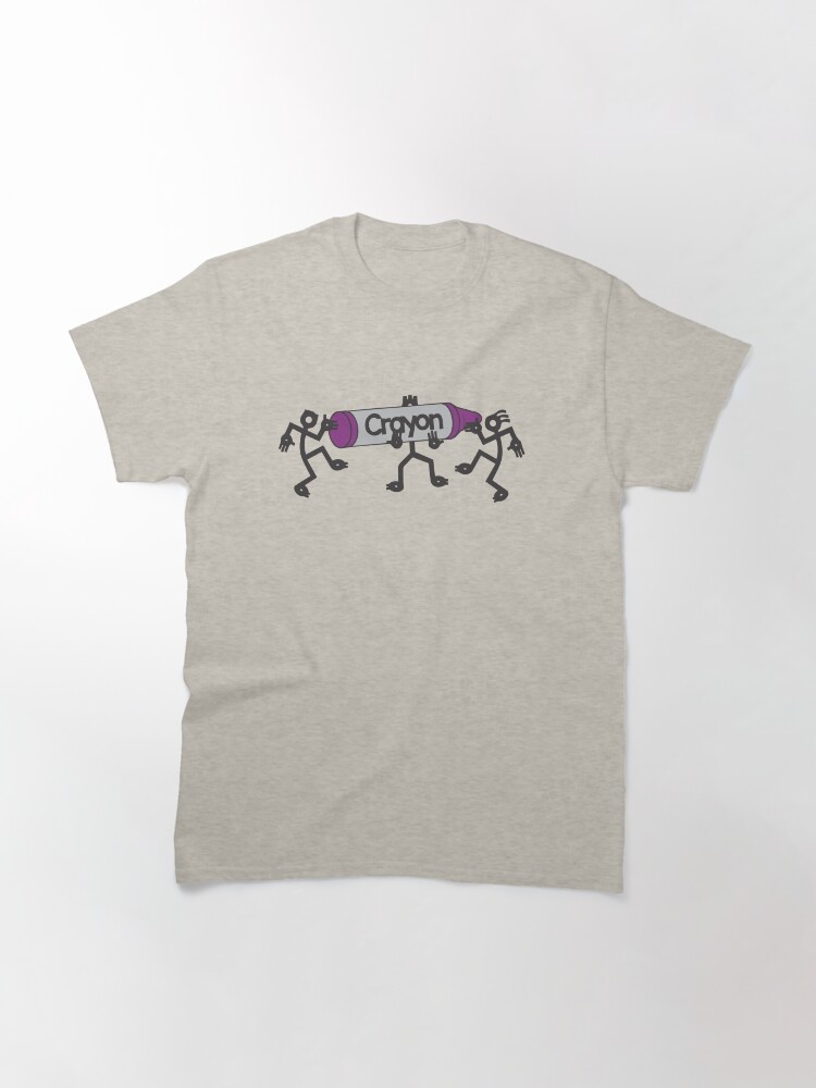Thumbnail 3 of 7, Classic T-Shirt, 3 Freaks With a Purple Crayon designed and sold by 3FreaksWith.