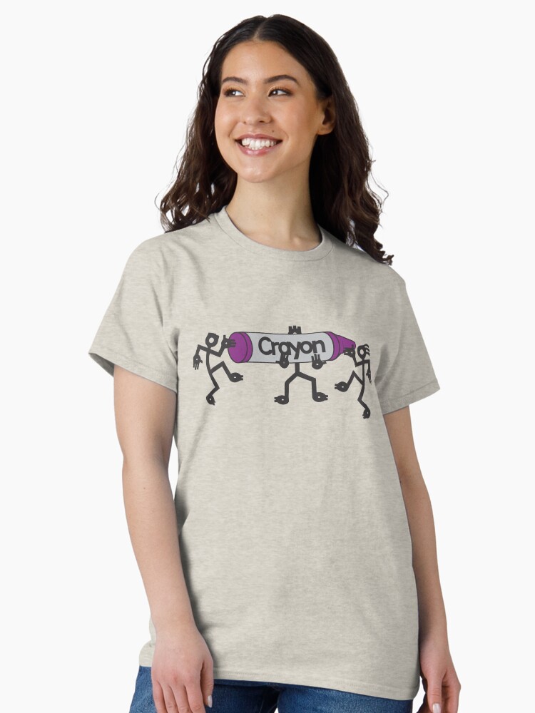 Thumbnail 2 of 7, Classic T-Shirt, 3 Freaks With a Purple Crayon designed and sold by 3FreaksWith.