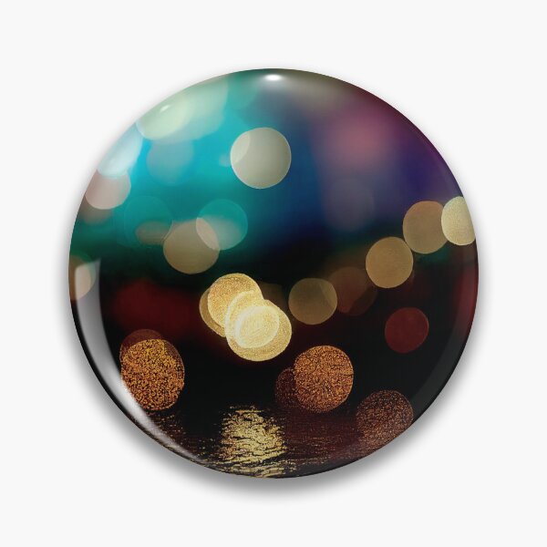 Item preview, a blurry photo of a city street at night designed and sold by DesignAtYO.