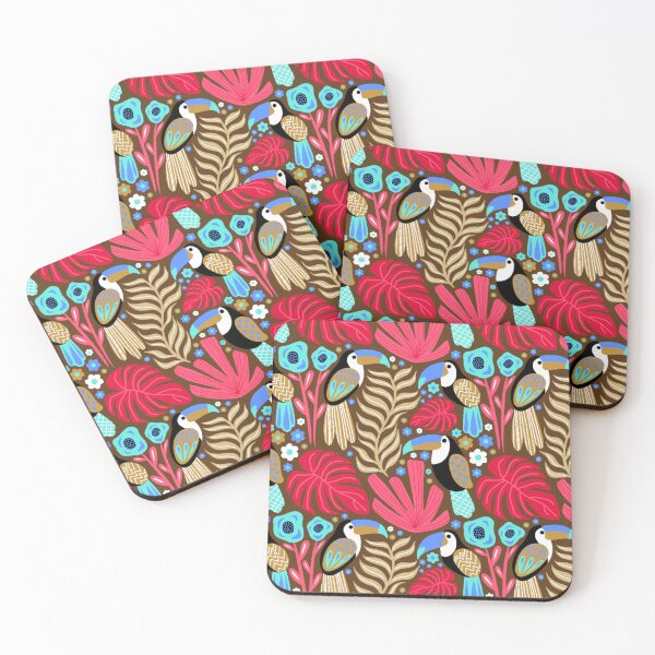 Item preview, Toucan Tropical Seamless Pattern designed and sold by TheCatmeow2000.
