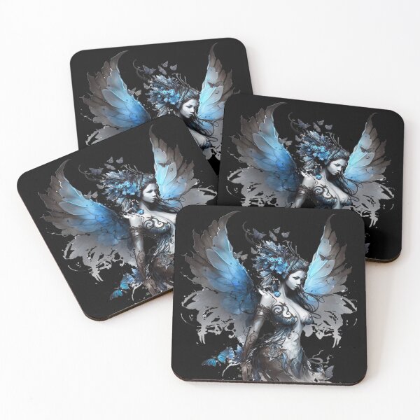 Item preview, Gothic Style Sapphire Blue Fairy (Fae) - Dark Fairy Tale designed and sold by Dragonstrom.