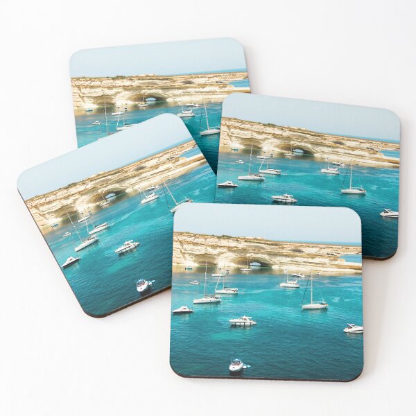 Item preview, MARITIME #39 - Sailboats Near Limestone Sea Arches designed and sold by DEL-Productions.