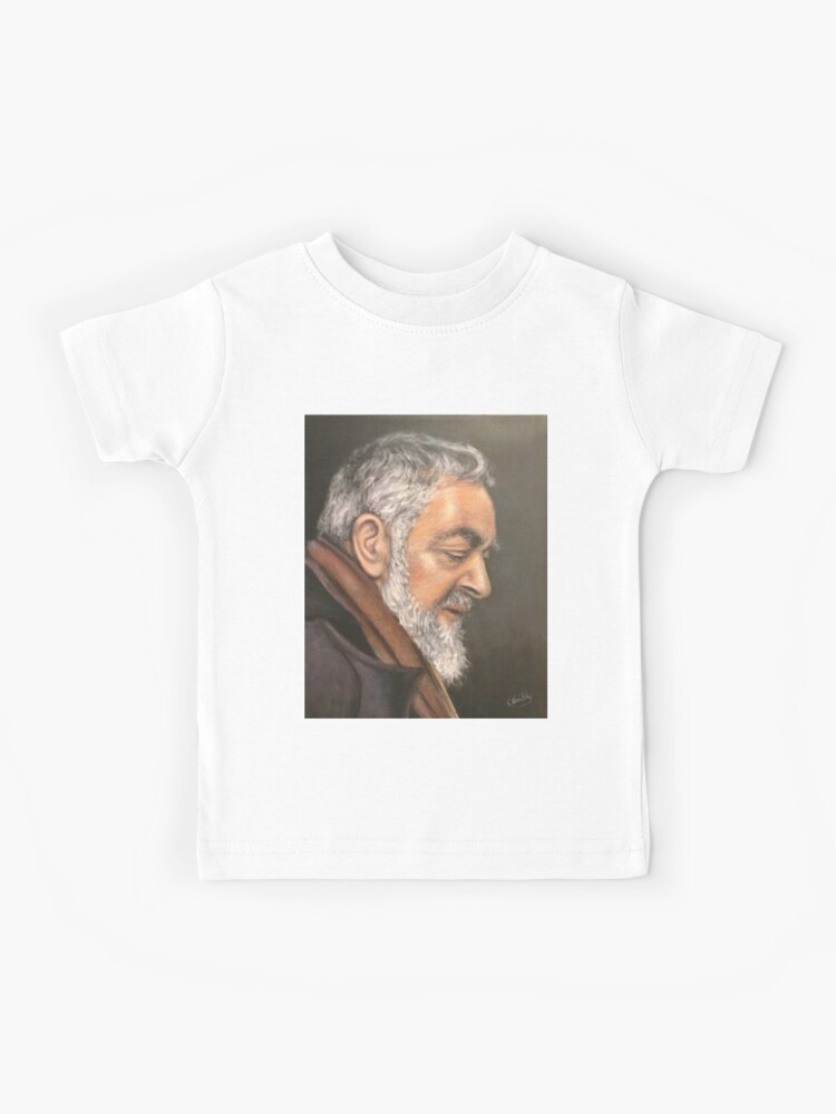 Camiseta para niños «Padre Pío, Santísimo Padre» de artdesrapides |  Redbubble