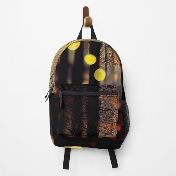 Item preview, a forest filled with lots of trees covered in yellow lights designed and sold by DesignAtYO.