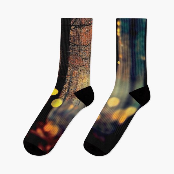 Item preview, a forest filled with lots of trees covered in yellow lights designed and sold by DesignAtYO.