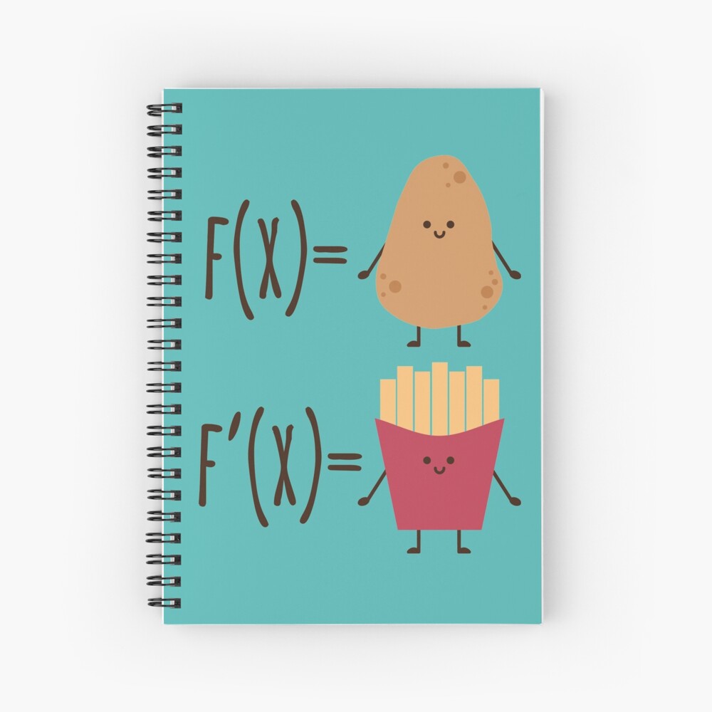The derivative of a potato Spiral Notebook