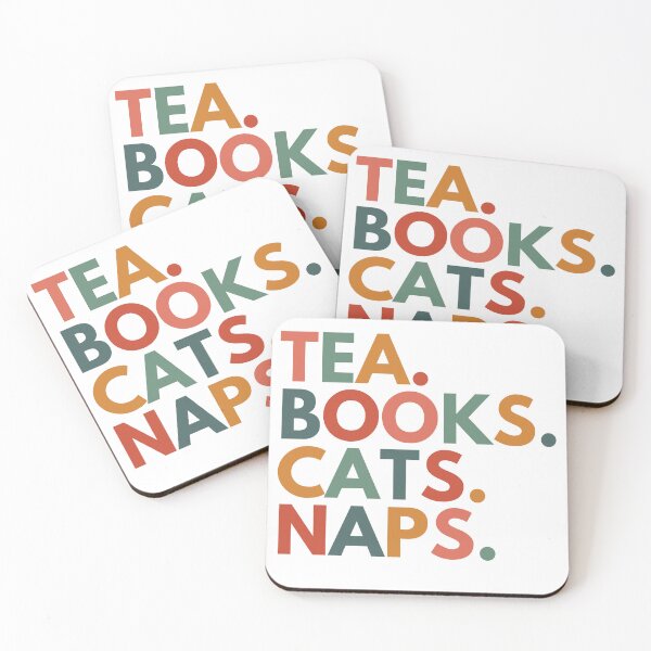 Item preview, Tea Books Cats Naps designed and sold by Everythingafter.