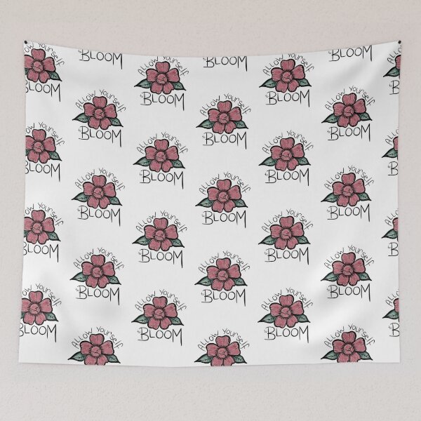 Item preview, Allow Yourself To Bloom, Garden Inspiration, Inspirational Quote, Floral Quote, In Bloom designed and sold by 10pmCreations.