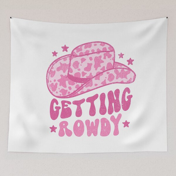 Item preview, Getting Rowdy Retro Space Cowgirl Hat Pink designed and sold by PUFFYP.