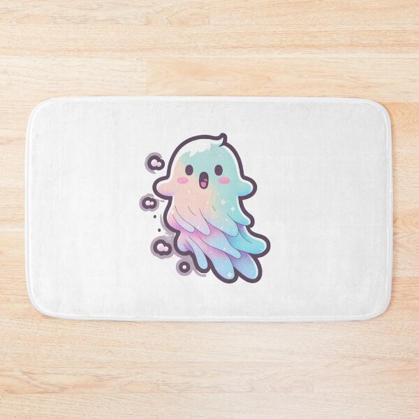 Item preview, blushing ghost, cute, vector, pastel designed and sold by kfir marco.